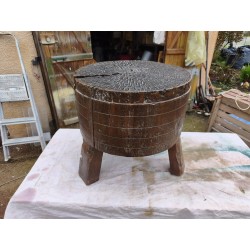 Table Basse Ancienne Presse Bois et Cloux 19 éme