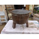 Table Basse Ancienne Presse Bois et Cloux 19 éme